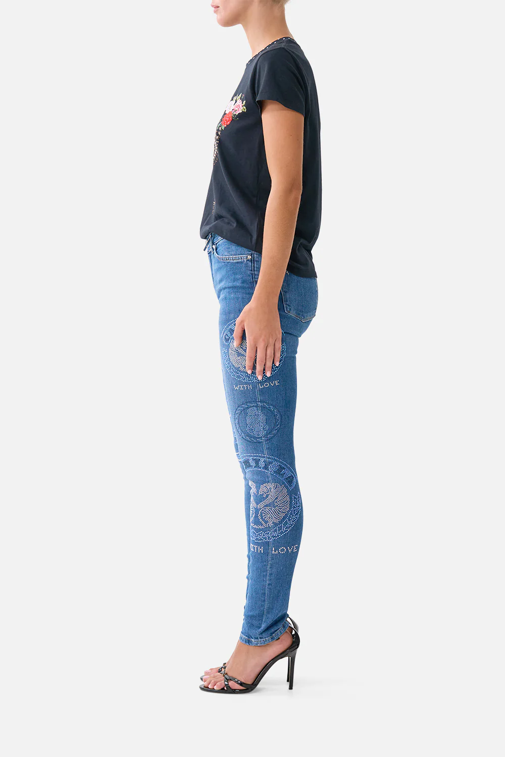 RIYEKA AZUL ARISTOCRACY SKINNY JEAN DENIM - Image 4