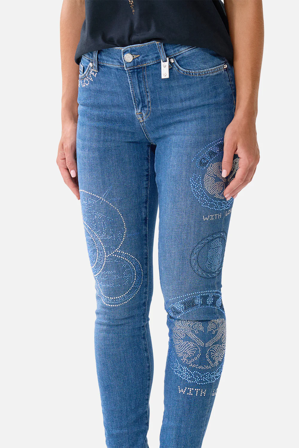 RIYEKA AZUL ARISTOCRACY SKINNY JEAN DENIM - Image 5