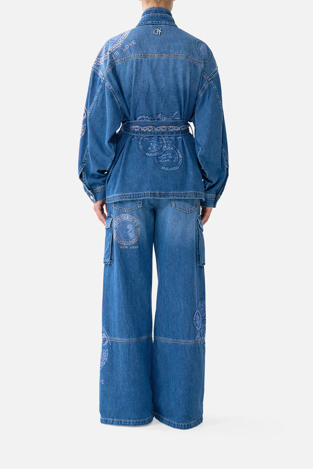 ALIKA HIGH NECK JACKET DENIM - Image 2