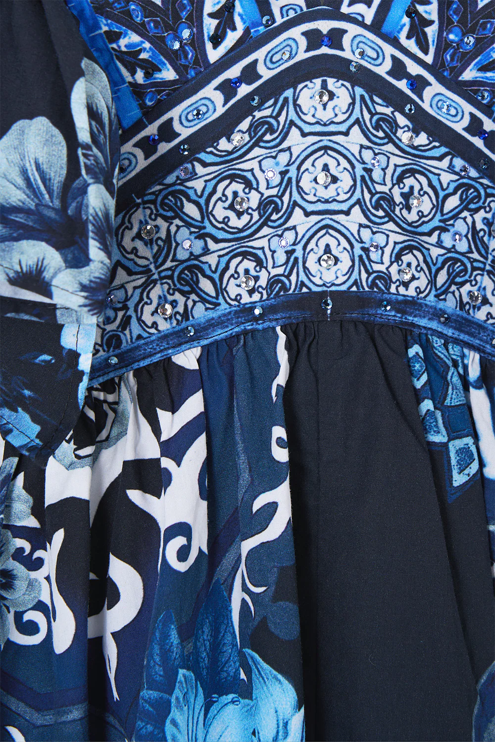DOUBLE FRILL SLEEVE MIDI DRESS A TILED WONDERLAND - Image 7