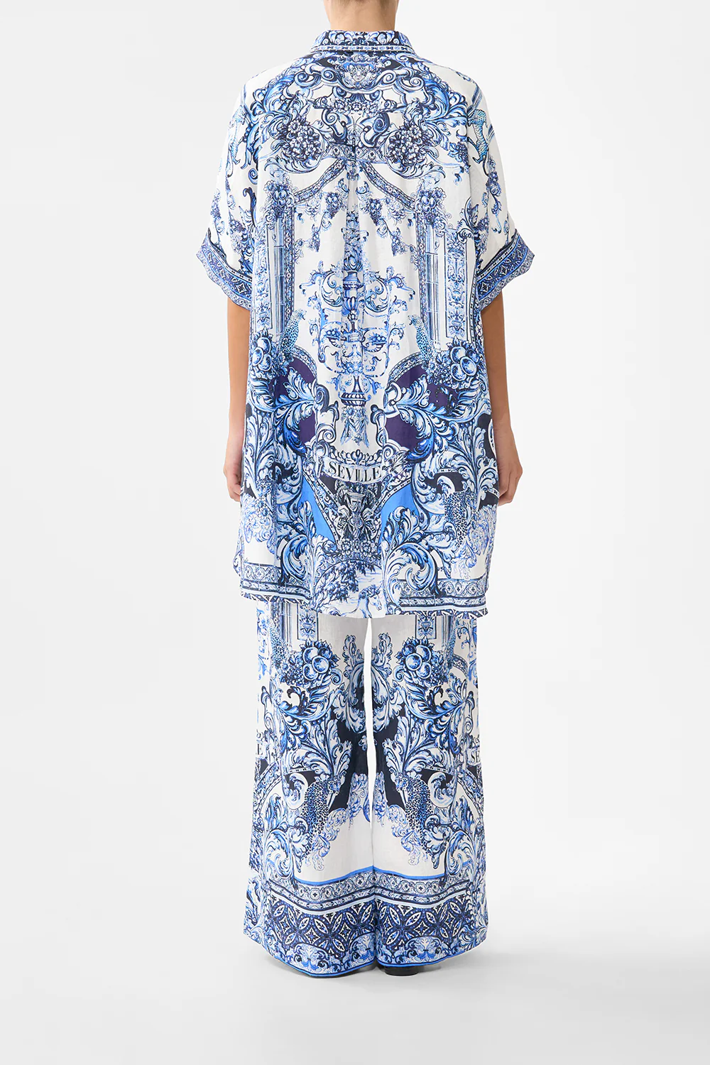 OVERSIZED POCKET TUNIC A TILED WONDERLAND - Image 2