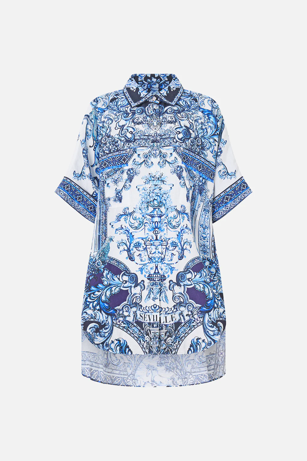 OVERSIZED POCKET TUNIC A TILED WONDERLAND - Image 3