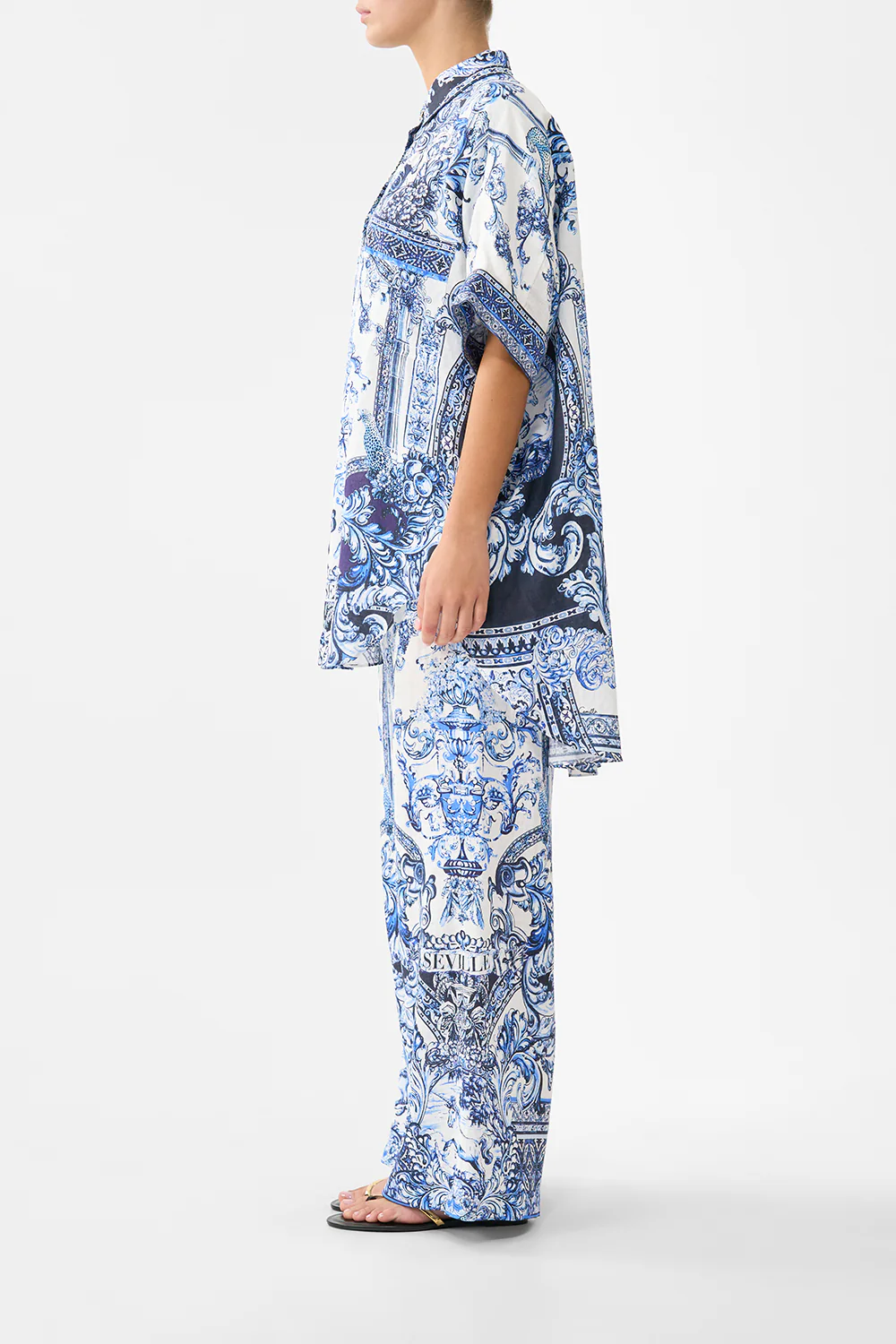 OVERSIZED POCKET TUNIC A TILED WONDERLAND - Image 4