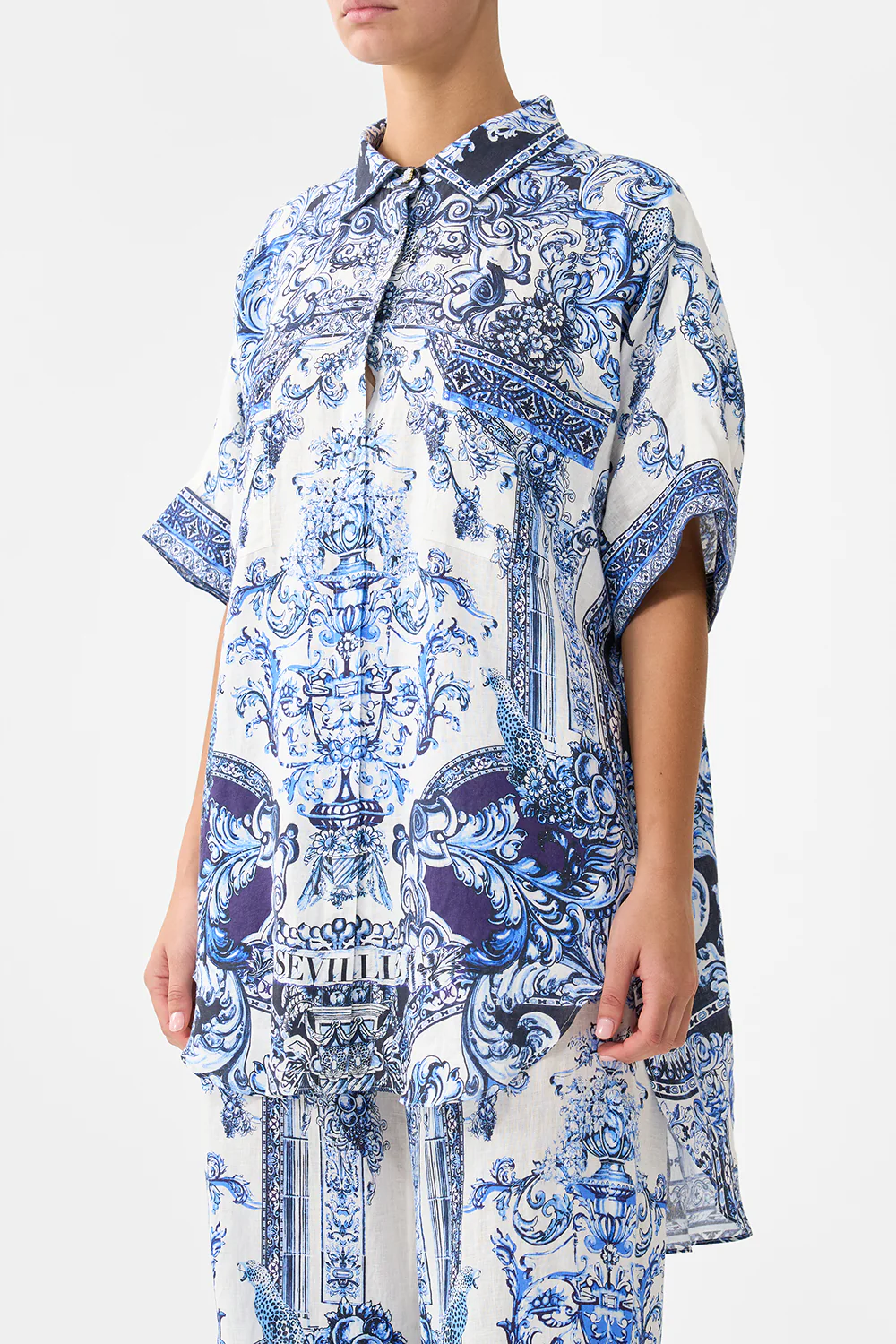 OVERSIZED POCKET TUNIC A TILED WONDERLAND - Image 5