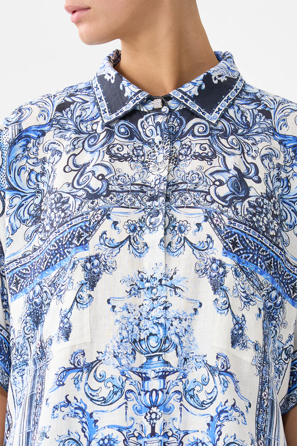 OVERSIZED POCKET TUNIC A TILED WONDERLAND - Image 6