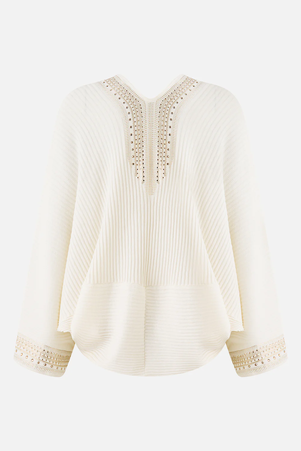 RELAXED V NECK KNIT TOP THE HUM OF THE ALHAMBRA - Image 7