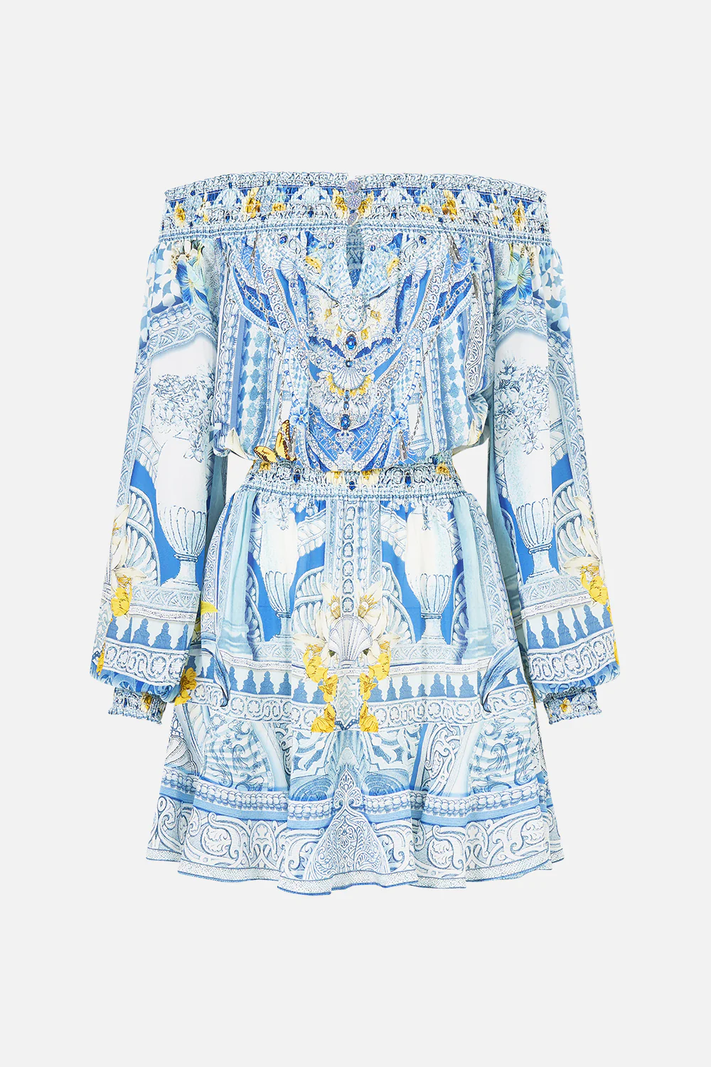 OFF SHOULDER SHORT DRESS DE NADA GRANADA - Image 3