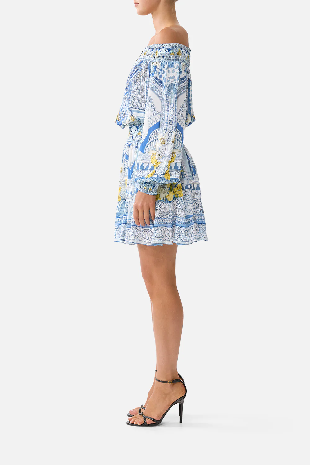 OFF SHOULDER SHORT DRESS DE NADA GRANADA - Image 4