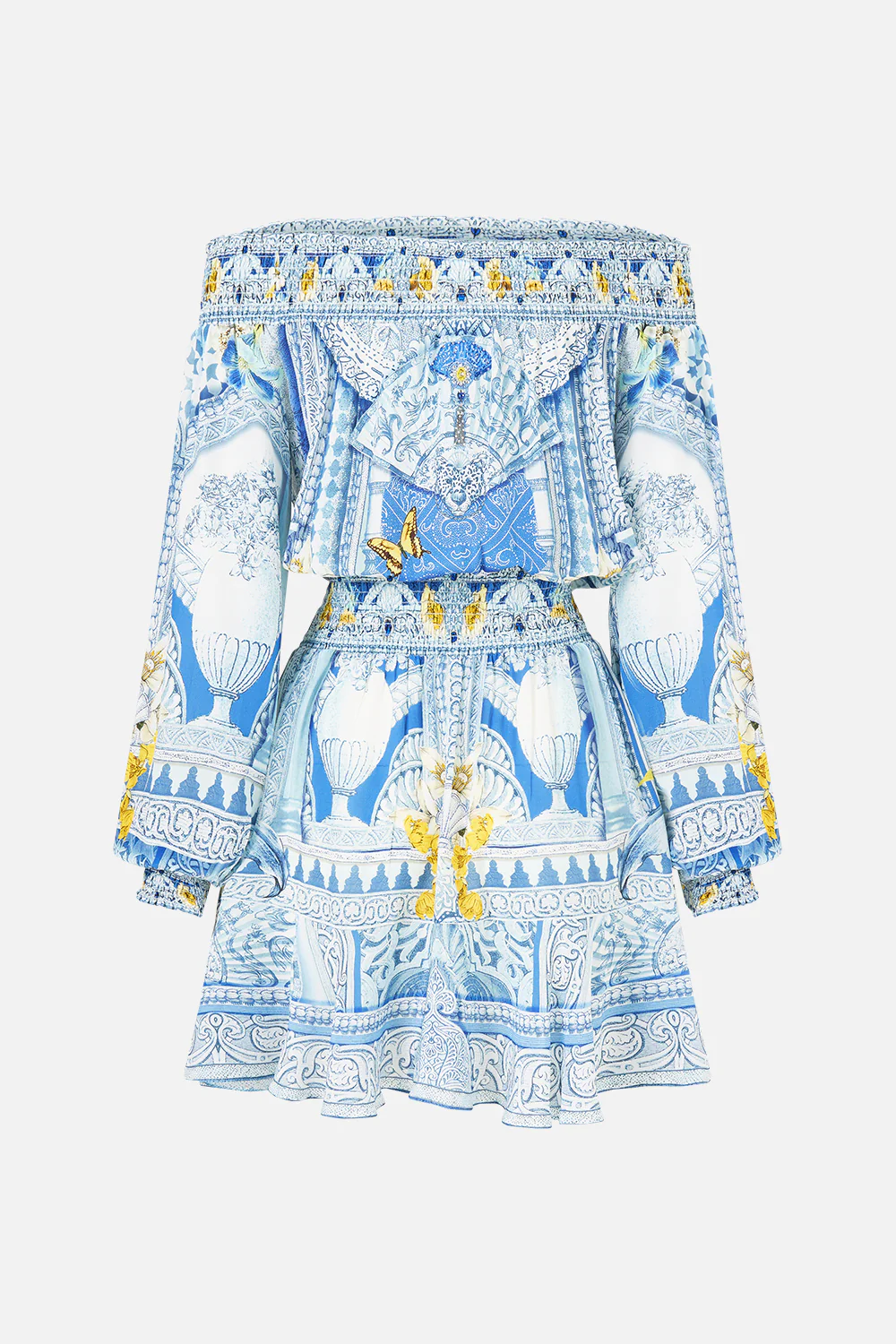 OFF SHOULDER SHORT DRESS DE NADA GRANADA - Image 6