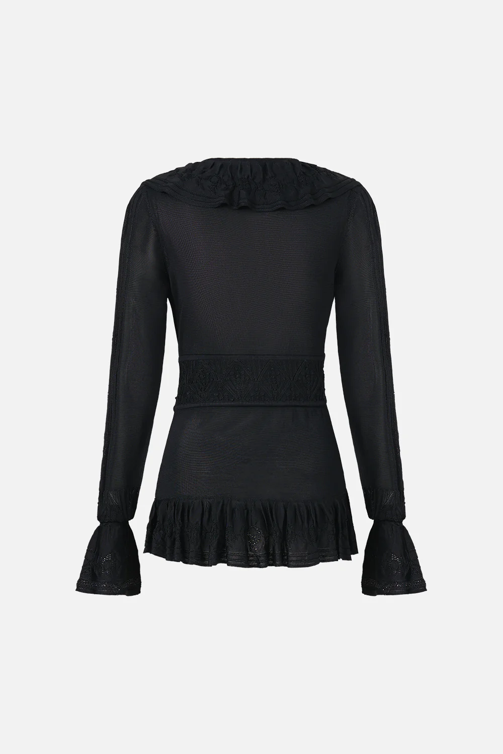 FRILL V NECK KNIT TOP FLAMENCO FOLKLORE - Image 6