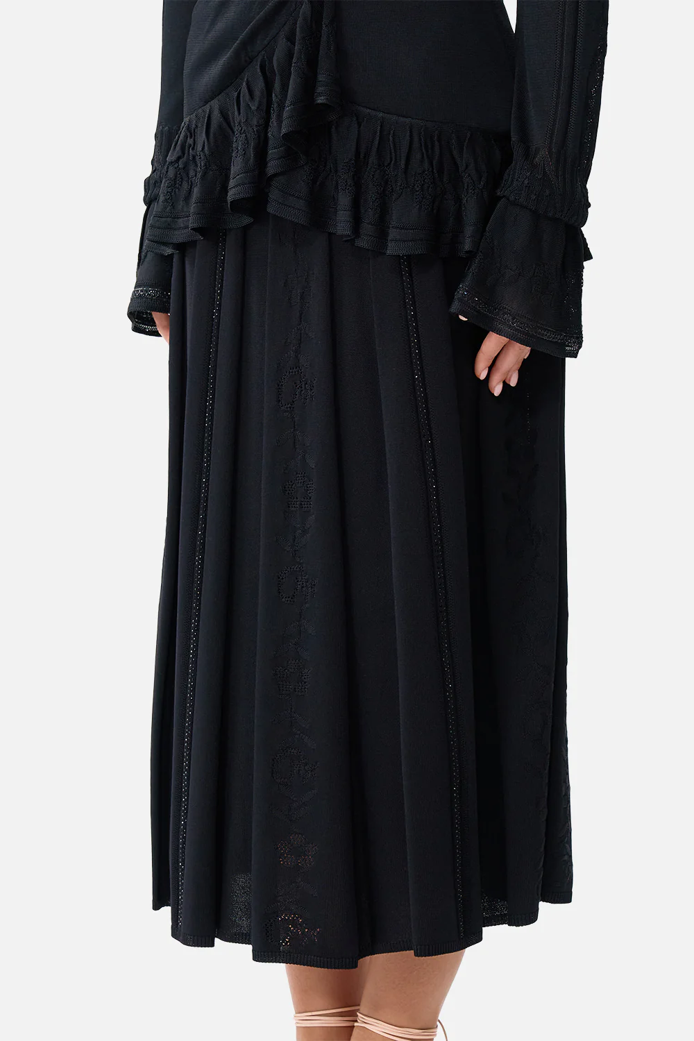 PLEATED KNIT SKIRT FLAMENCO FOLKLORE - Image 5