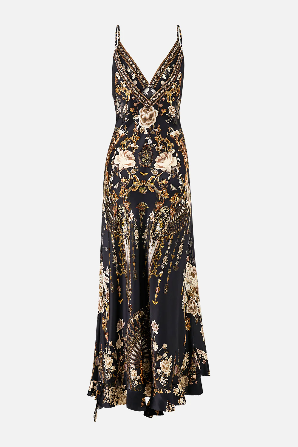 BIAS SLIP DRESS WITH FRILL HEM FLAMENCO FOLKLORE - Image 7