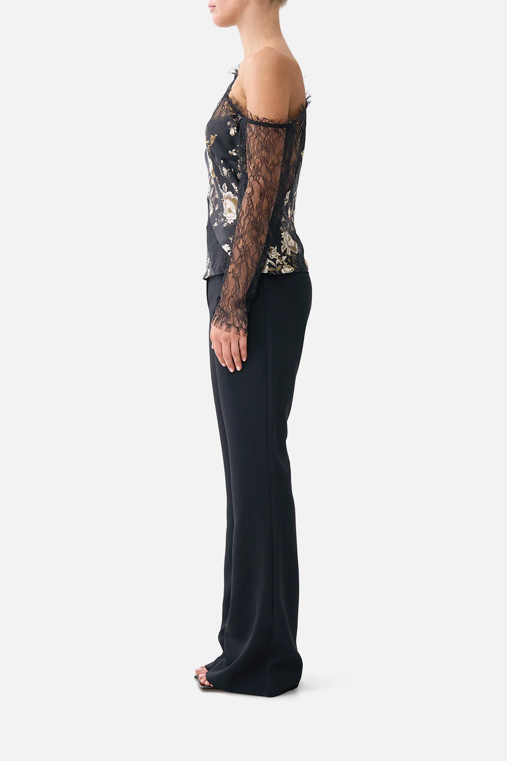 FLARE TROUSER WITH SEAM DETAIL FLAMENCO FOLKLORE - Image 4