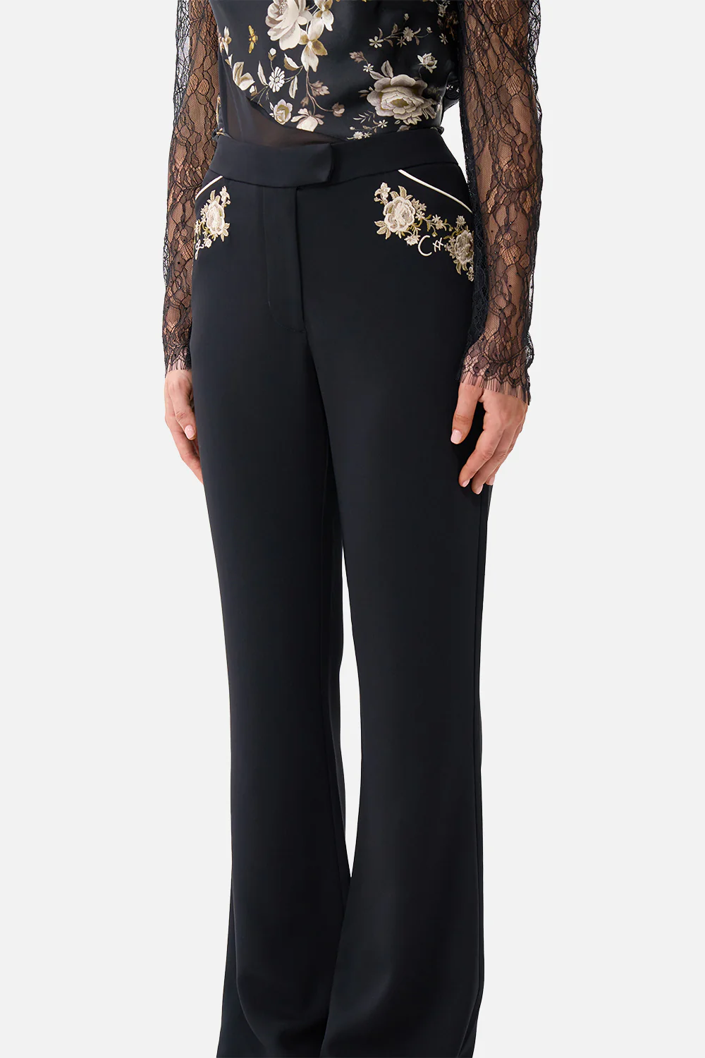 FLARE TROUSER WITH SEAM DETAIL FLAMENCO FOLKLORE - Image 5