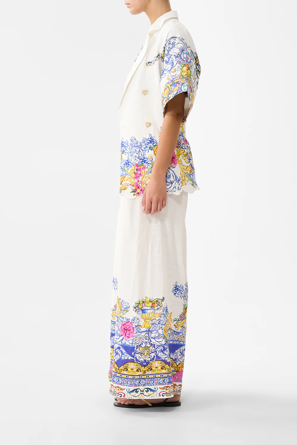 CORSET WAIST WIDE LEG PANT MILLA IN SEVILLA - Image 4