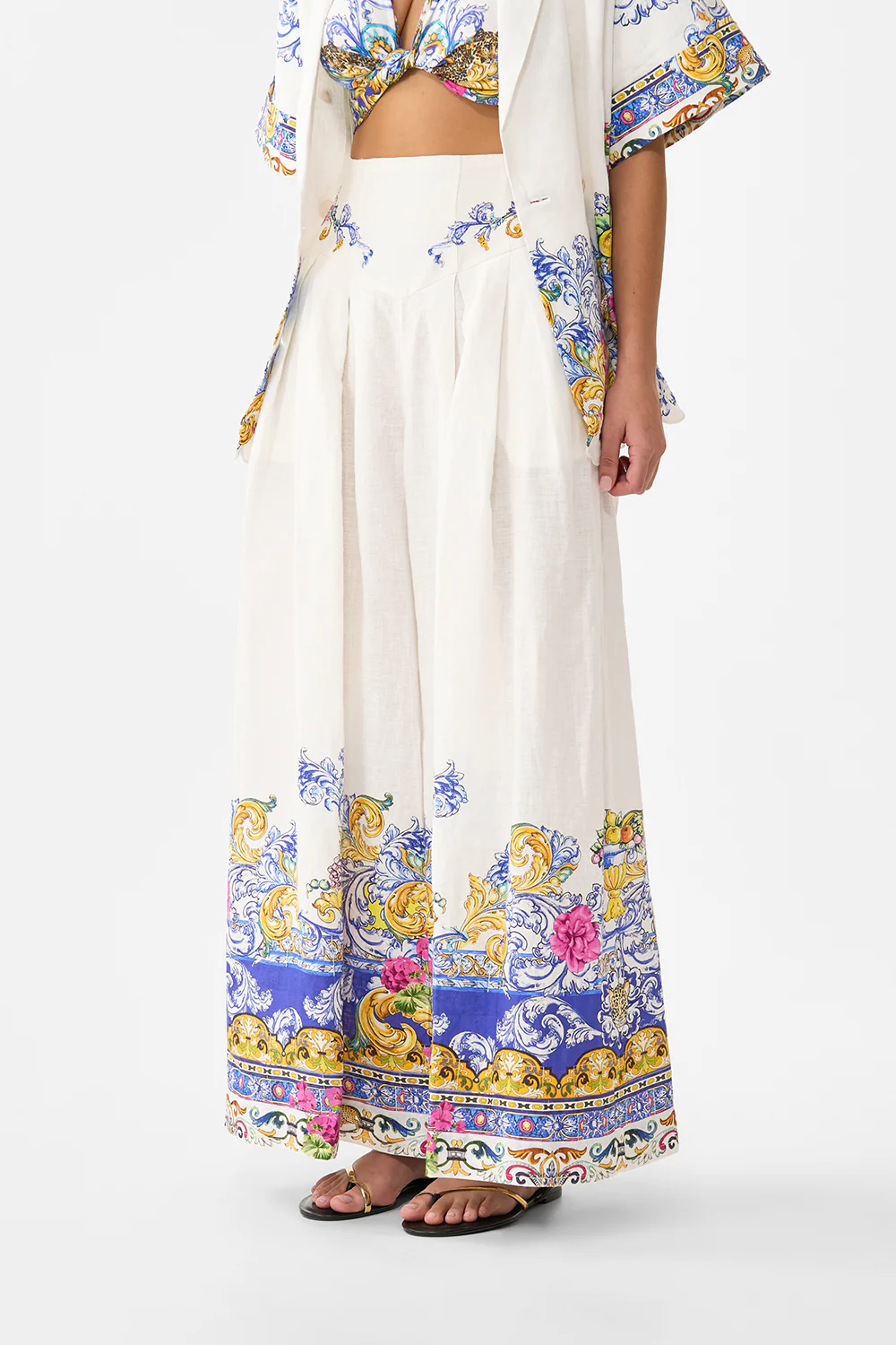 CORSET WAIST WIDE LEG PANT MILLA IN SEVILLA - Image 6