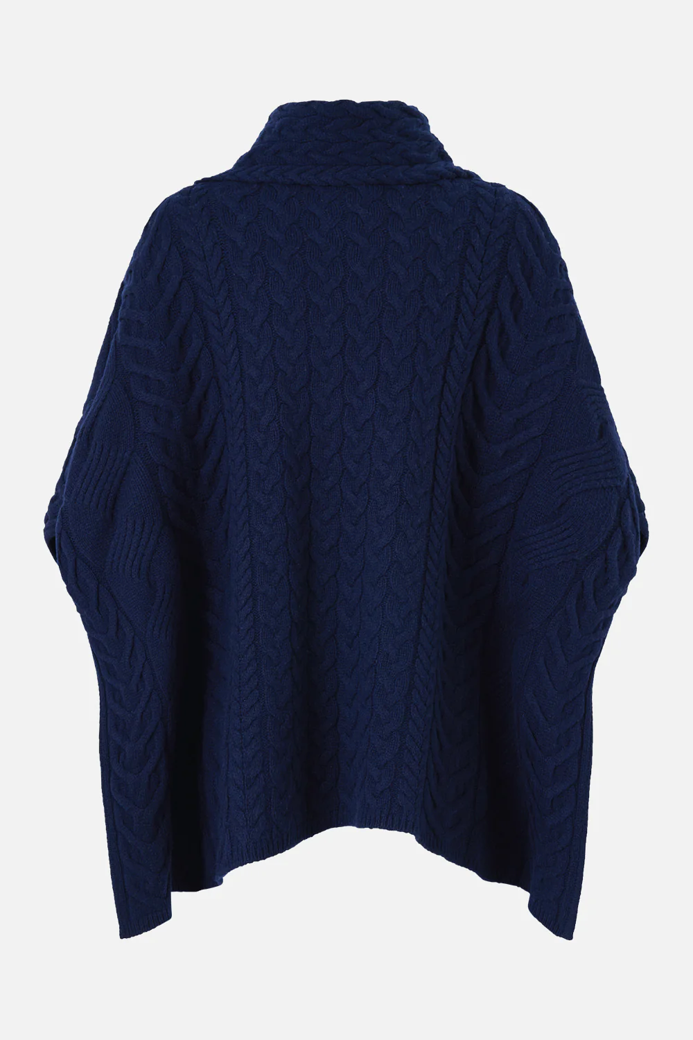 FUNNEL NECK KNIT PONCHO NOTES FROM THE BLUE ROOM - Image 2