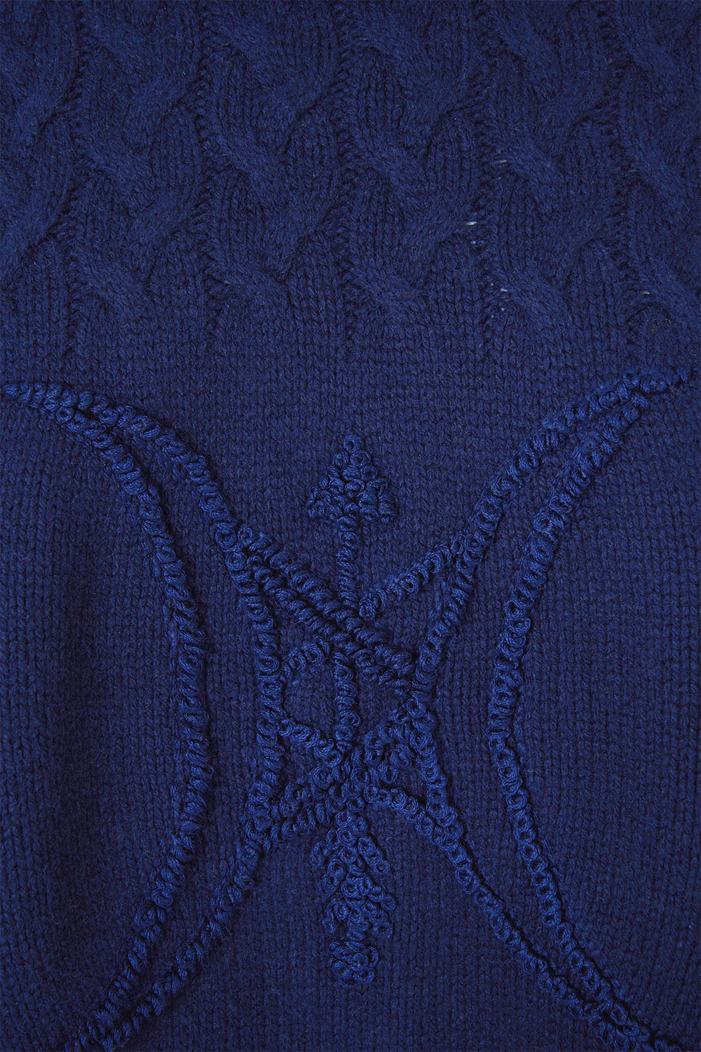 FUNNEL NECK KNIT PONCHO NOTES FROM THE BLUE ROOM - Image 3