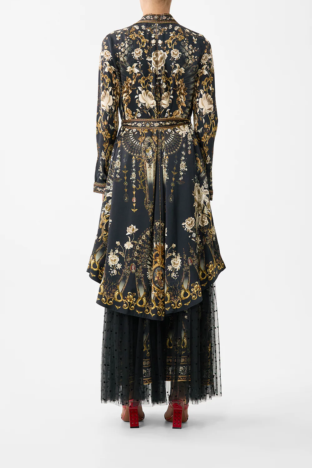 CROPPED SLEEVE LAYER WITH WAIST TIE FLAMENCO FOLKLORE - Image 2