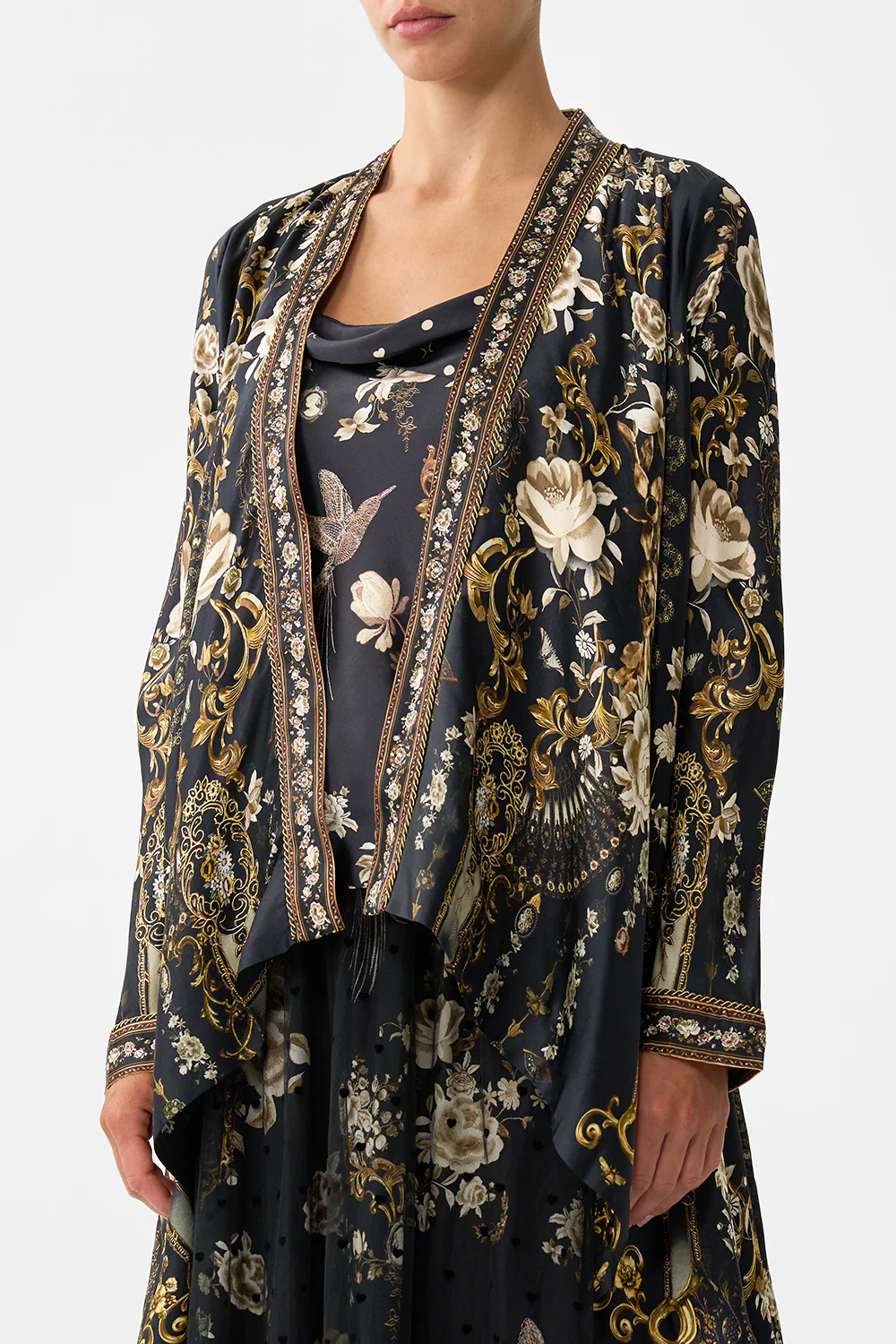 CROPPED SLEEVE LAYER WITH WAIST TIE FLAMENCO FOLKLORE - Image 5