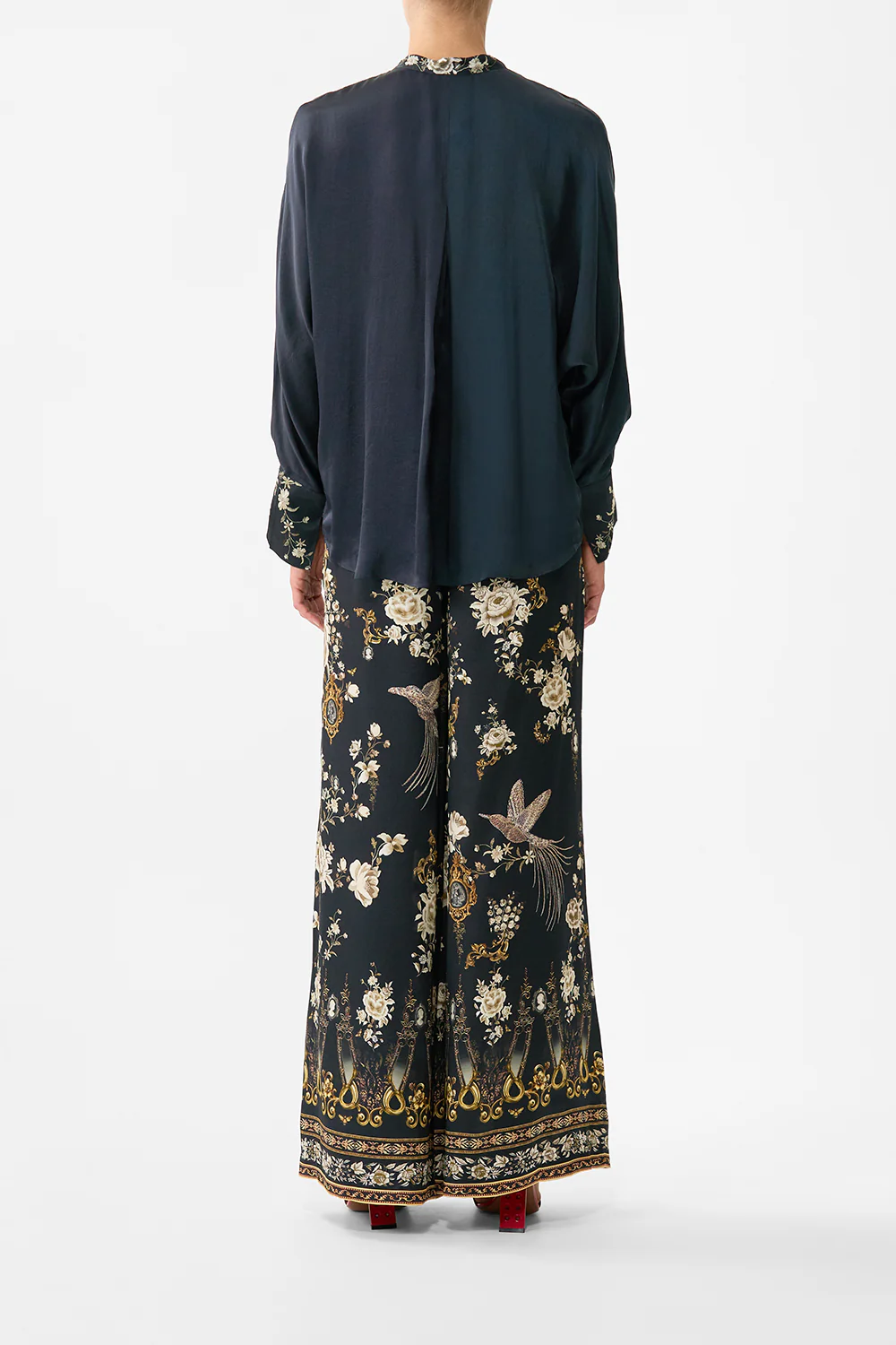 RELAXED PLACKET DETAIL SHIRT FLAMENCO FOLKLORE - Image 2