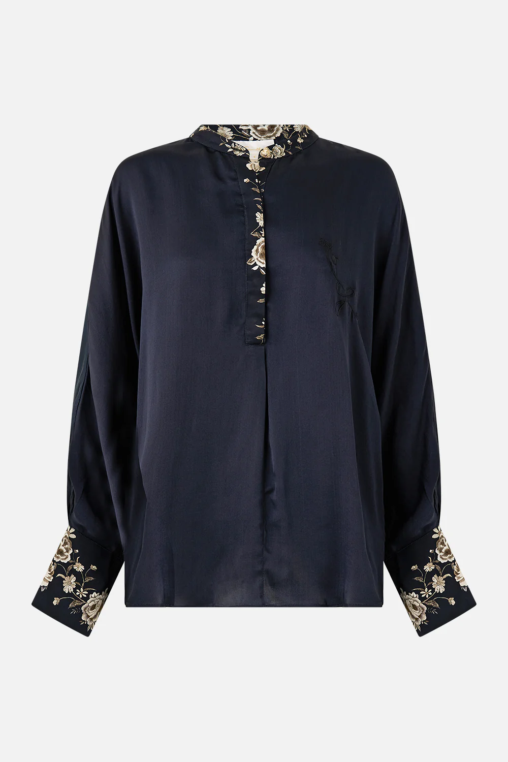 RELAXED PLACKET DETAIL SHIRT FLAMENCO FOLKLORE - Image 3
