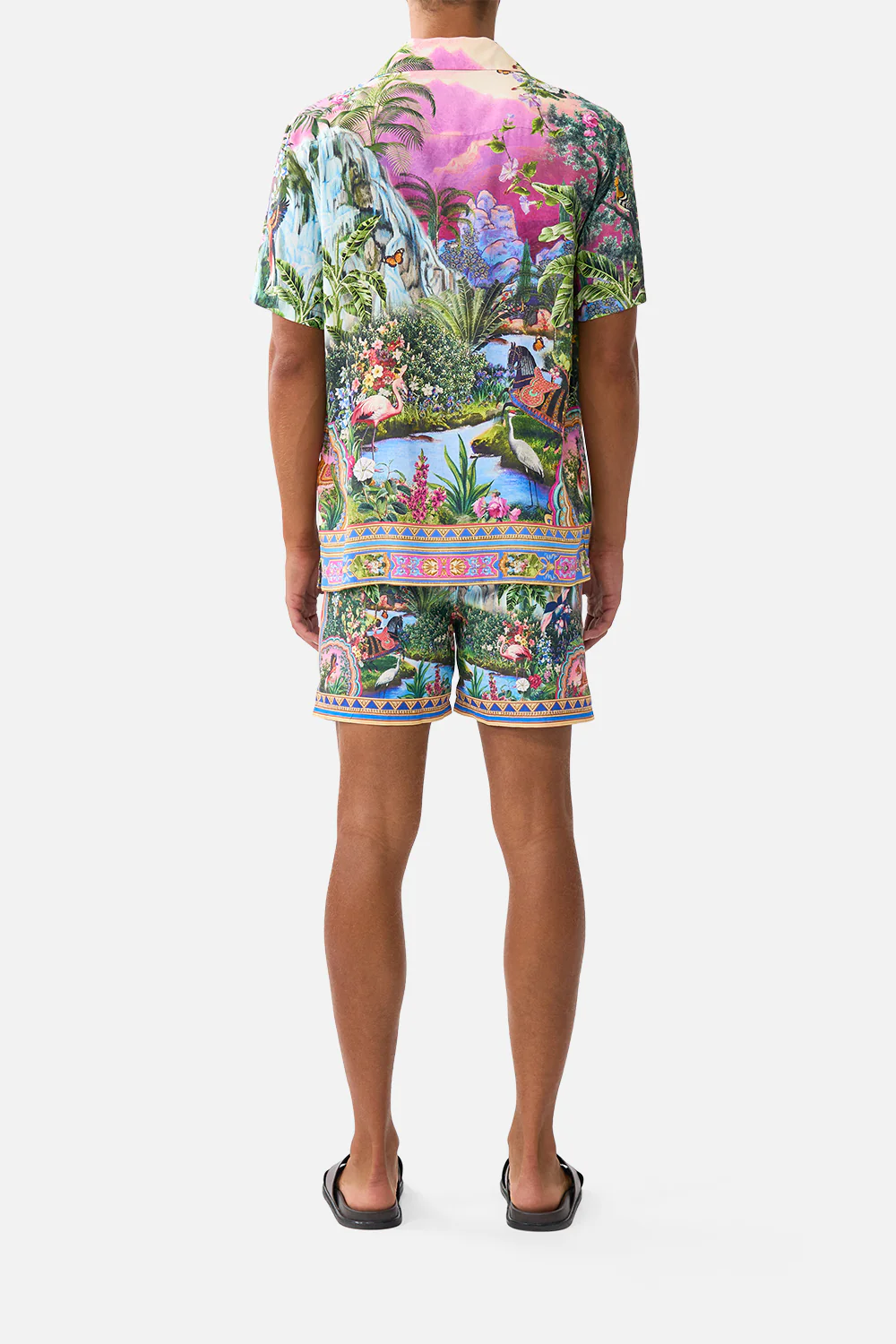 SHORT SLEEVE CAMP COLLARED SHIRT TURKISH DELIGHT - Image 2