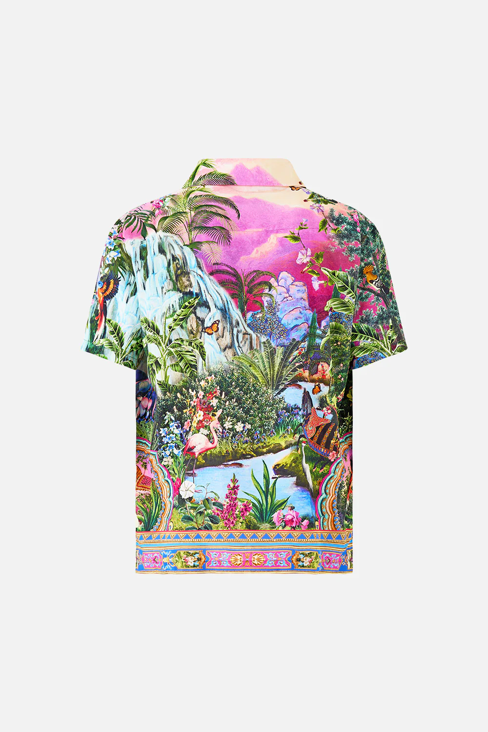 SHORT SLEEVE CAMP COLLARED SHIRT TURKISH DELIGHT - Image 6