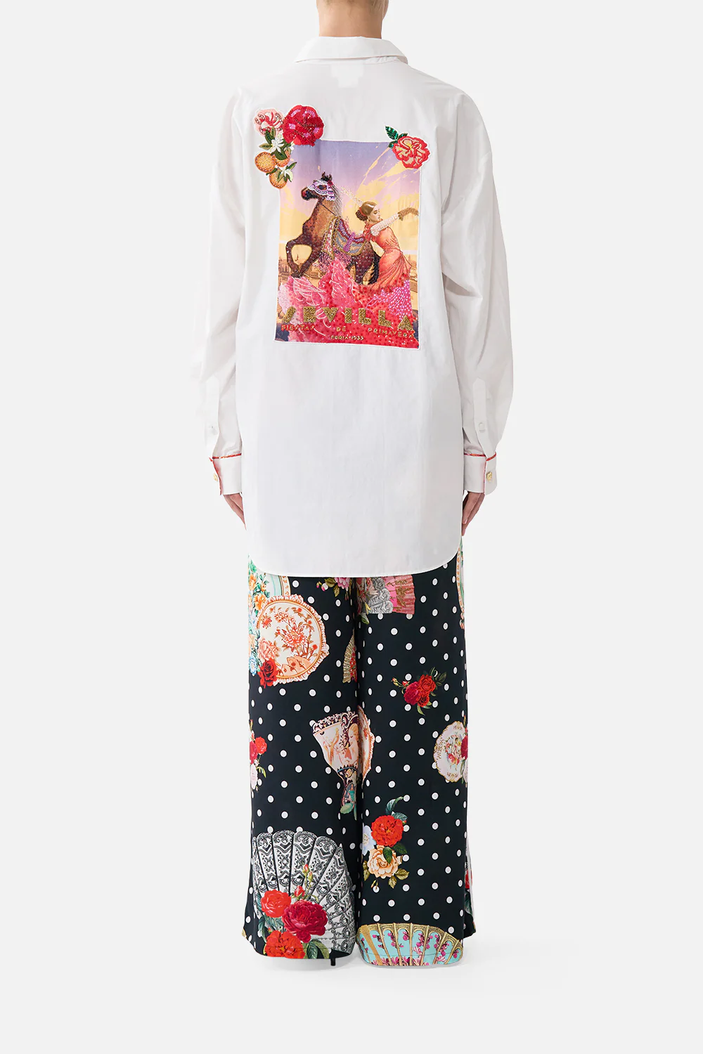 LONG SLEEVE OVERSIZED SHIRT WITH POCKET DAUGHTERS OF DUENDE - Image 2