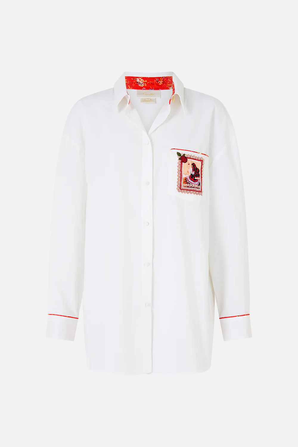 LONG SLEEVE OVERSIZED SHIRT WITH POCKET DAUGHTERS OF DUENDE - Image 3
