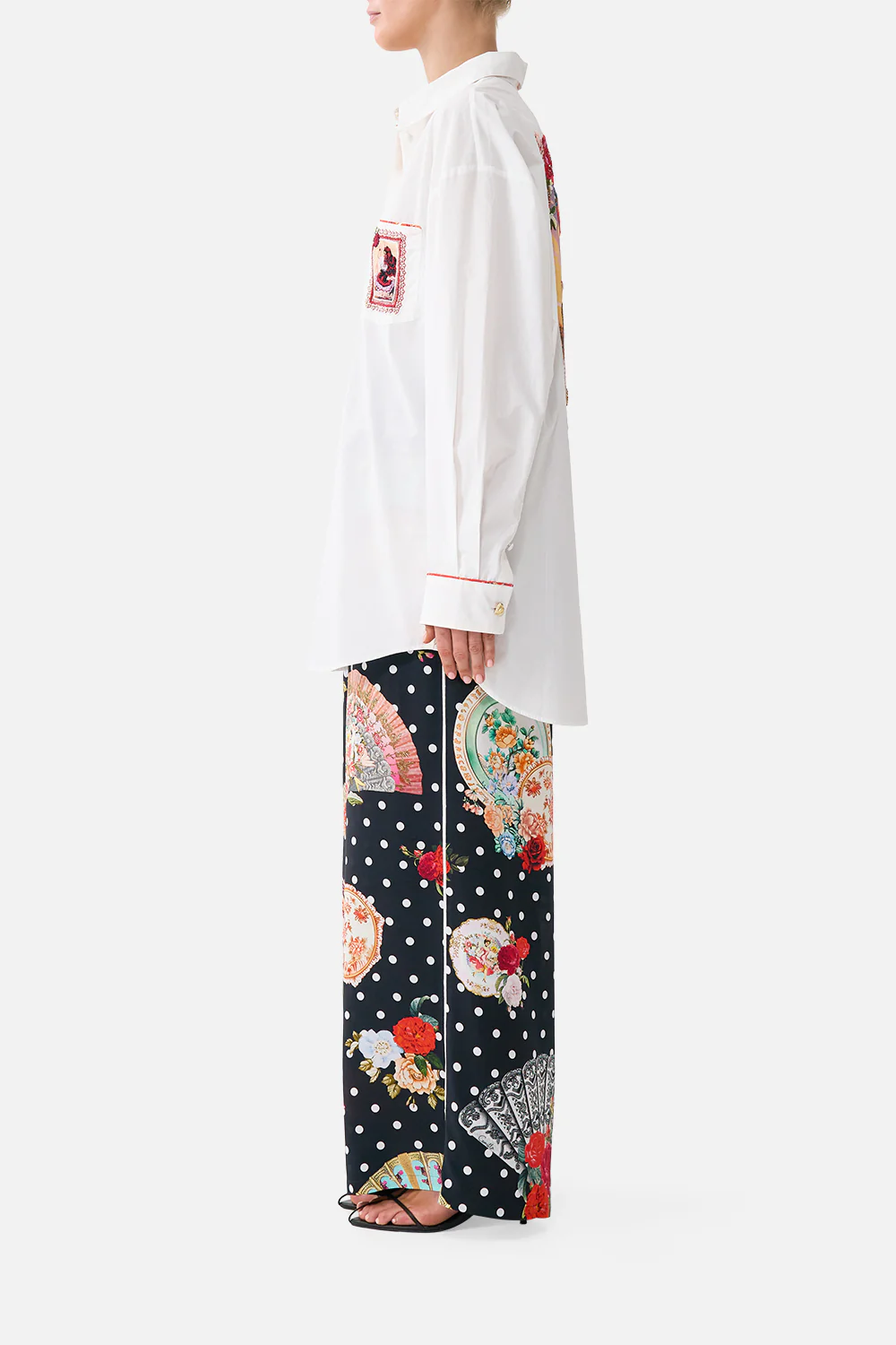 LONG SLEEVE OVERSIZED SHIRT WITH POCKET DAUGHTERS OF DUENDE - Image 4