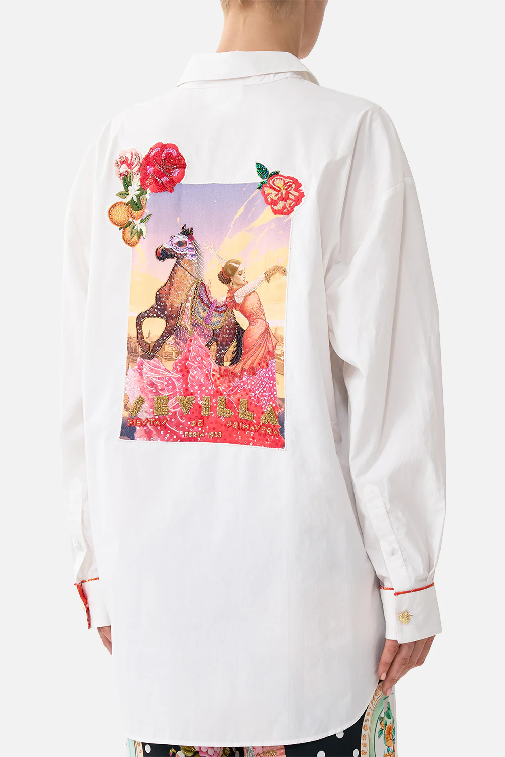 LONG SLEEVE OVERSIZED SHIRT WITH POCKET DAUGHTERS OF DUENDE - Image 6