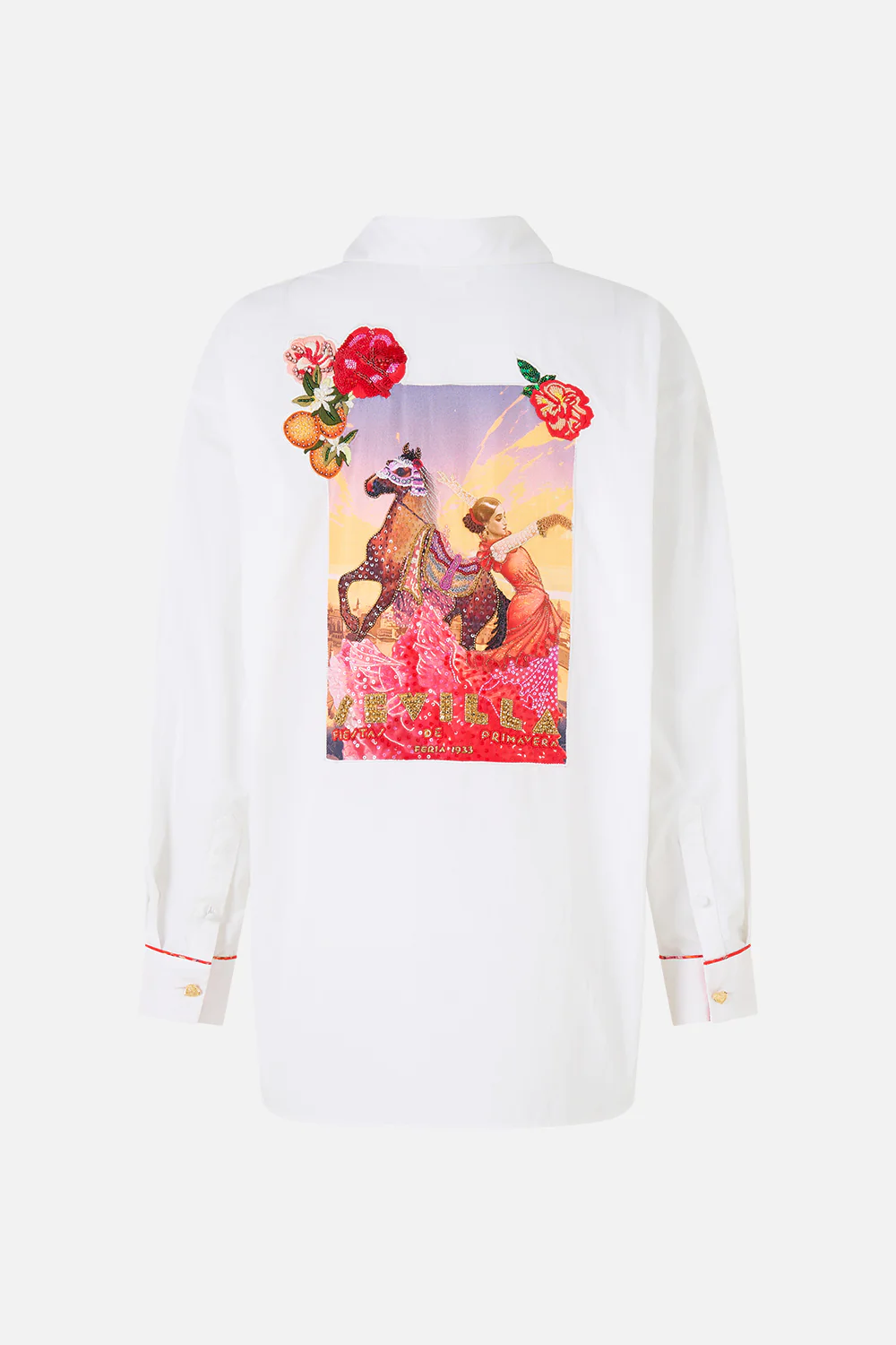 LONG SLEEVE OVERSIZED SHIRT WITH POCKET DAUGHTERS OF DUENDE - Image 7