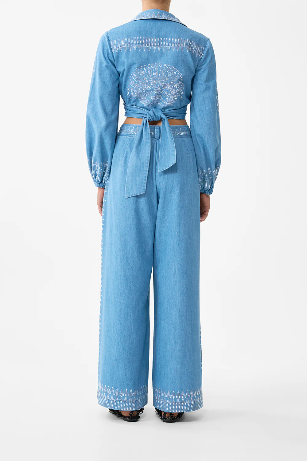 CROPPED WRAP SHIRT THE HUM OF THE ALHAMBRA - Image 2