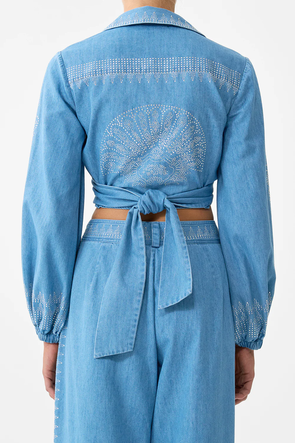 CROPPED WRAP SHIRT THE HUM OF THE ALHAMBRA - Image 6