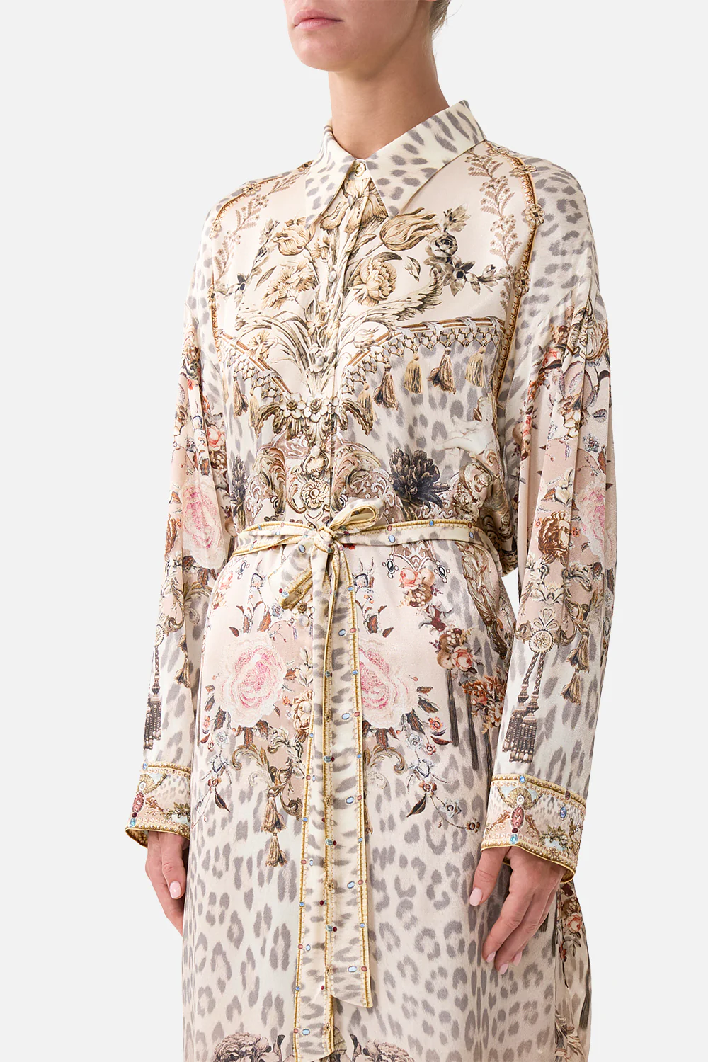 SHIRT DRESS WITH BACK BUTTON DETAIL ARANJUEZ ANIMALIA - Image 5