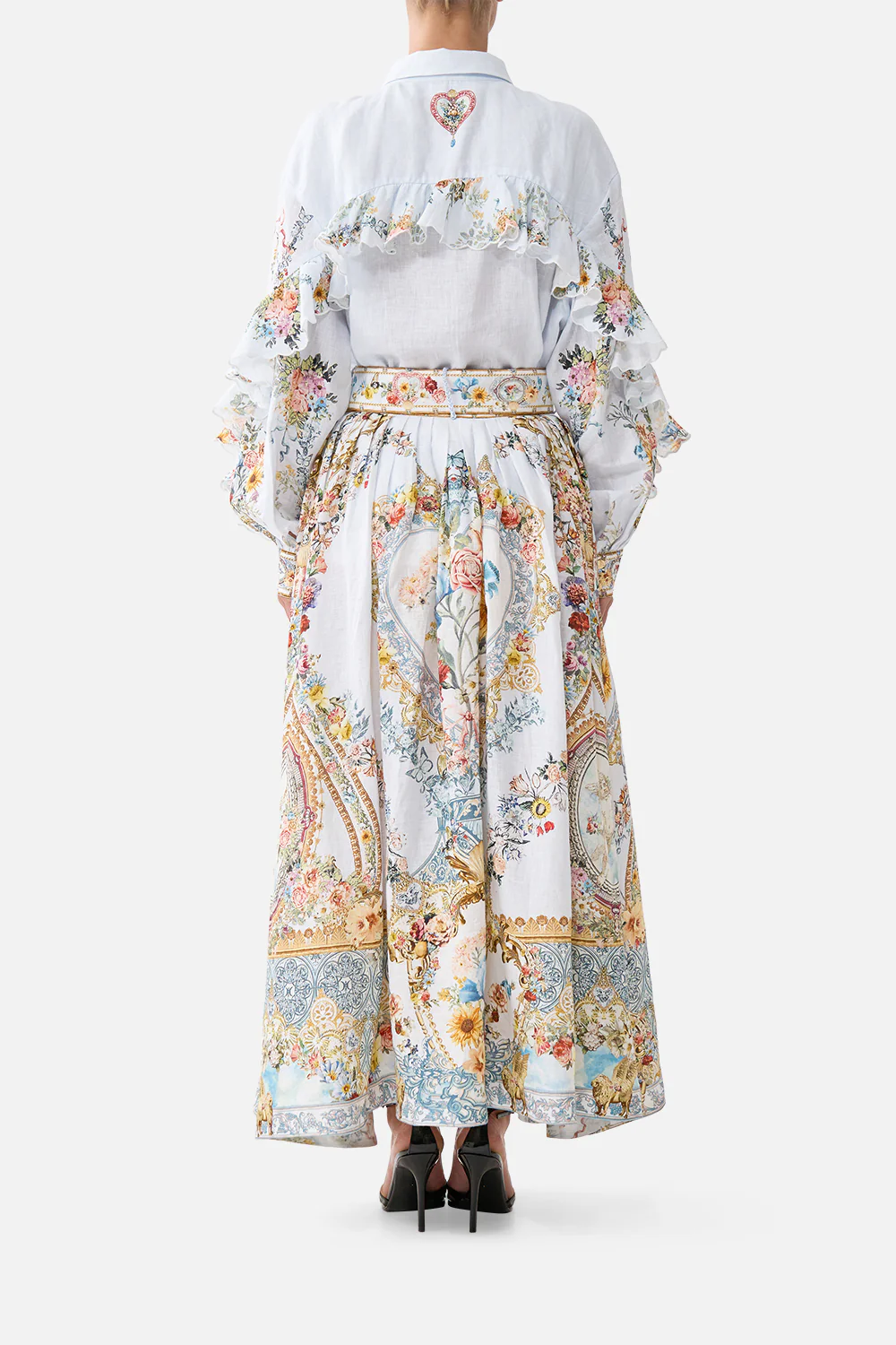 BELTED MIDI SKIRT SEVILLE SWEETHEART - Image 2