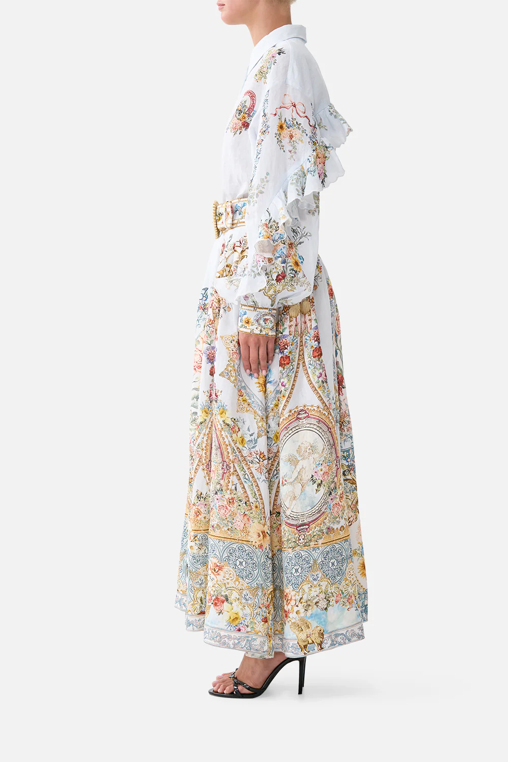 BELTED MIDI SKIRT SEVILLE SWEETHEART - Image 4