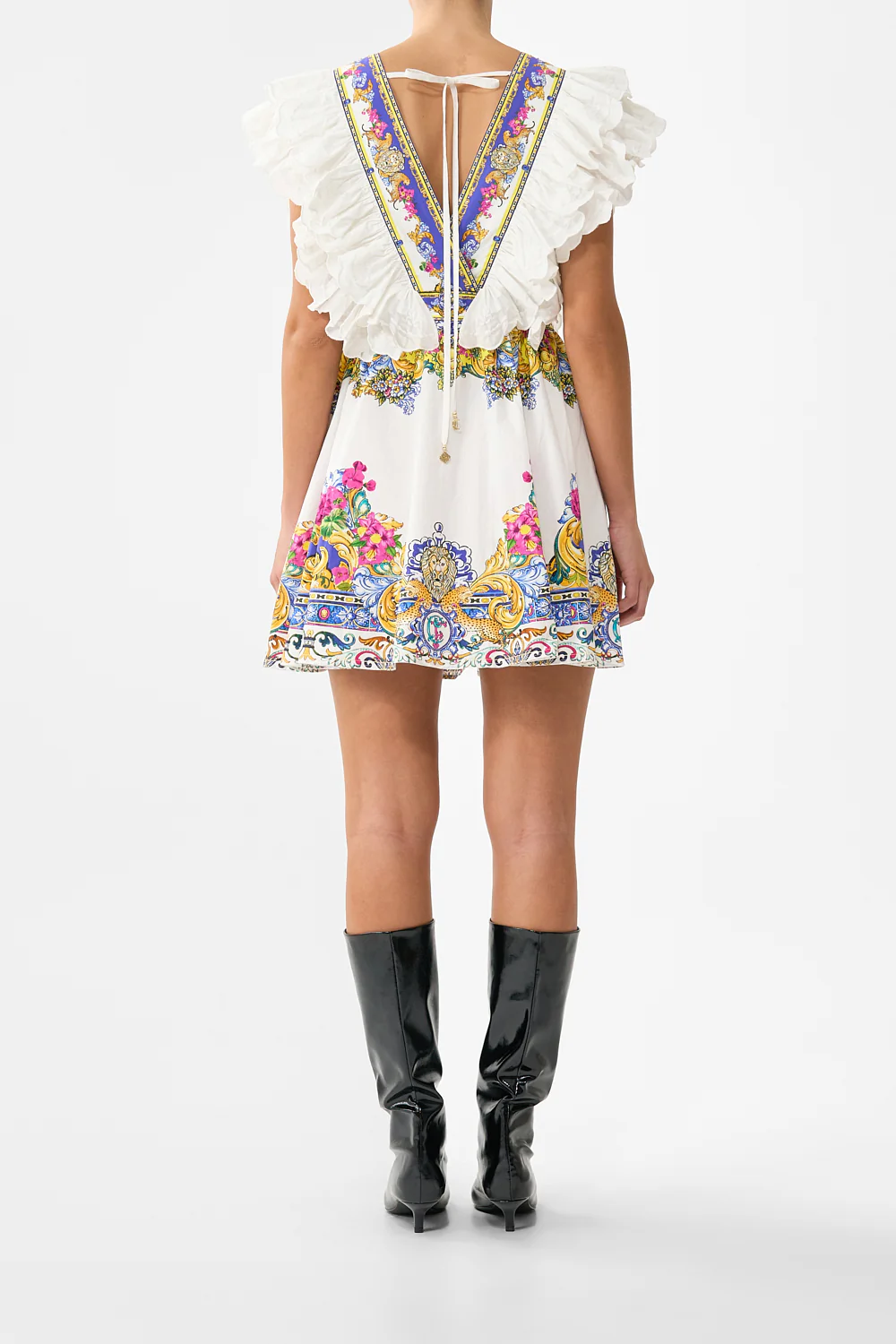 DOUBLE FRILL SLEEVE MINI DRESS MILLA IN SEVILLA - Image 2
