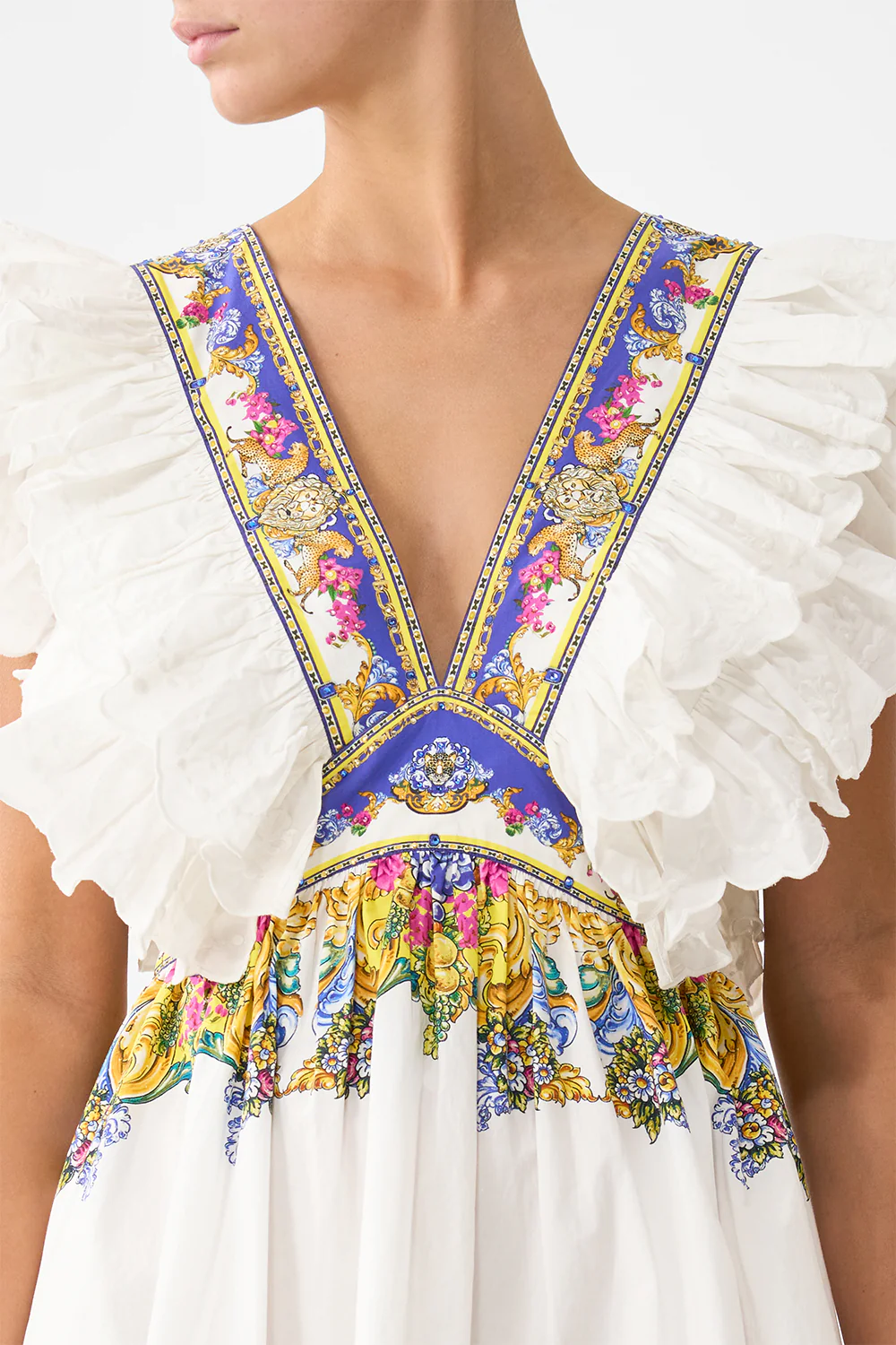 DOUBLE FRILL SLEEVE MINI DRESS MILLA IN SEVILLA - Image 6