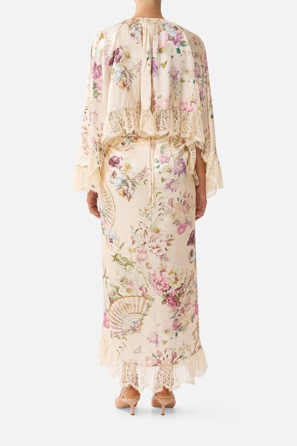 CROP RUFFLE TOP ADORNED IN ARANJUEZ - Image 2