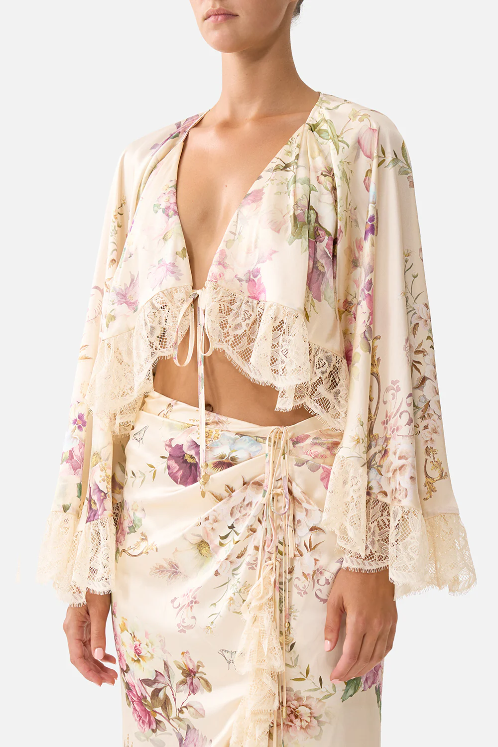 CROP RUFFLE TOP ADORNED IN ARANJUEZ - Image 5
