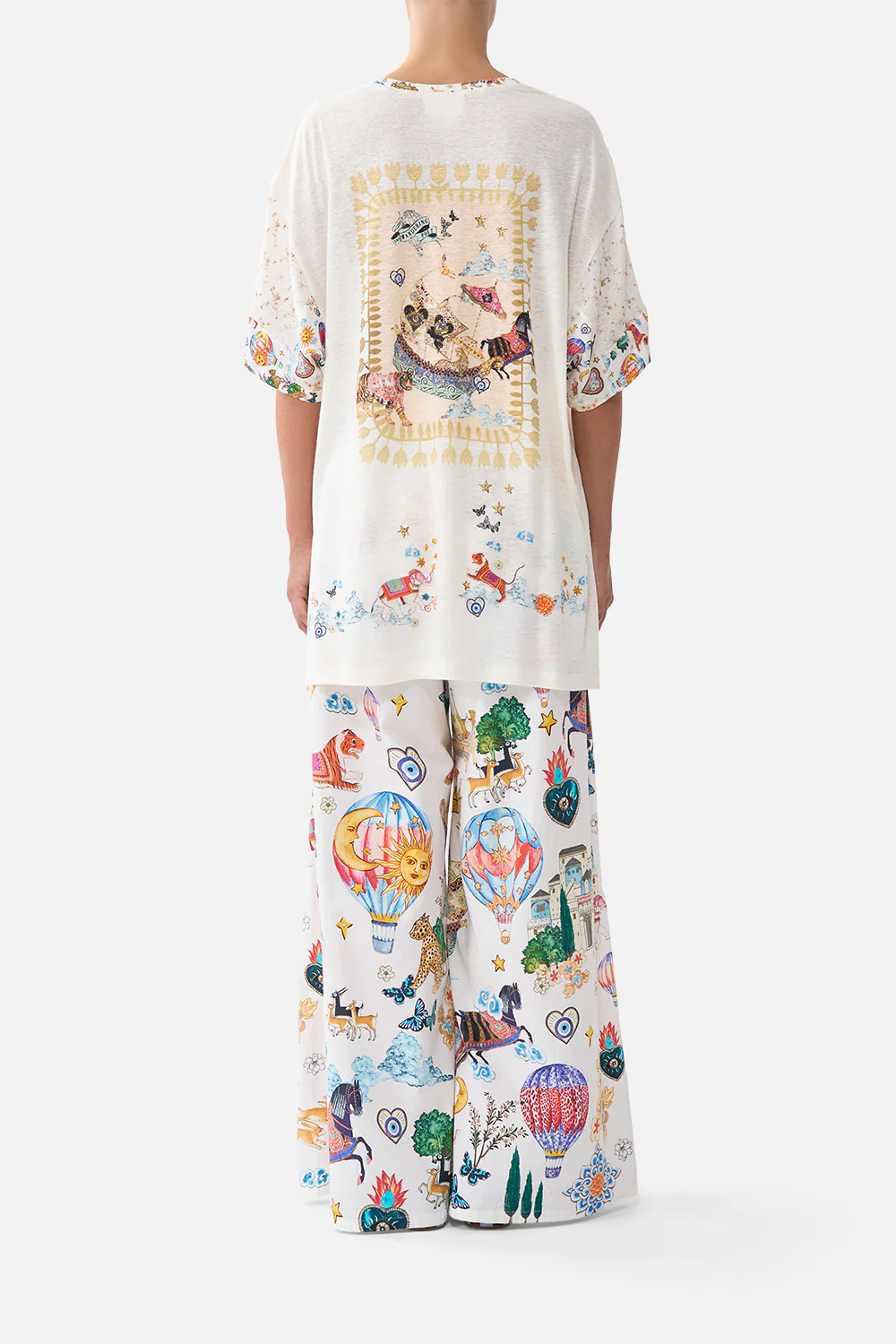PANELLED SIDE SPLIT TEE KAPADOKYA KITSCH - Image 2