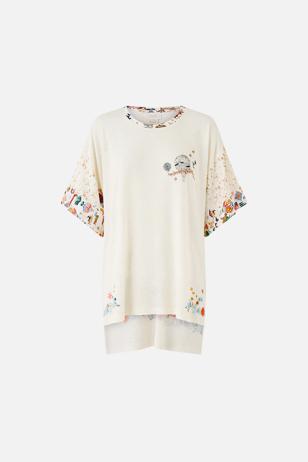 PANELLED SIDE SPLIT TEE KAPADOKYA KITSCH - Image 3