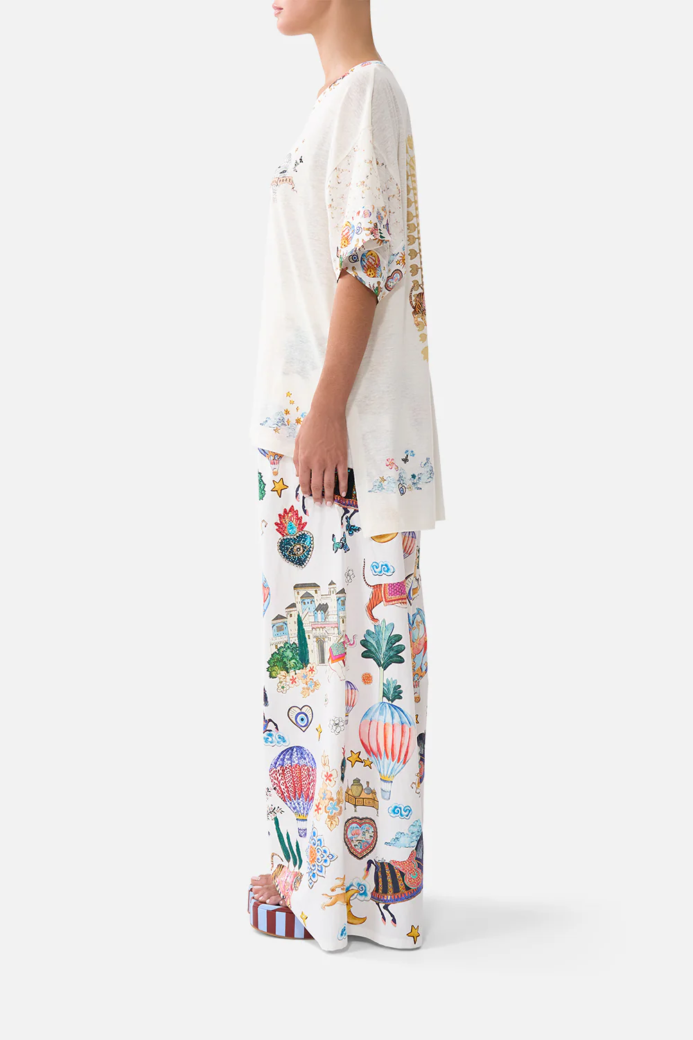 PANELLED SIDE SPLIT TEE KAPADOKYA KITSCH - Image 4