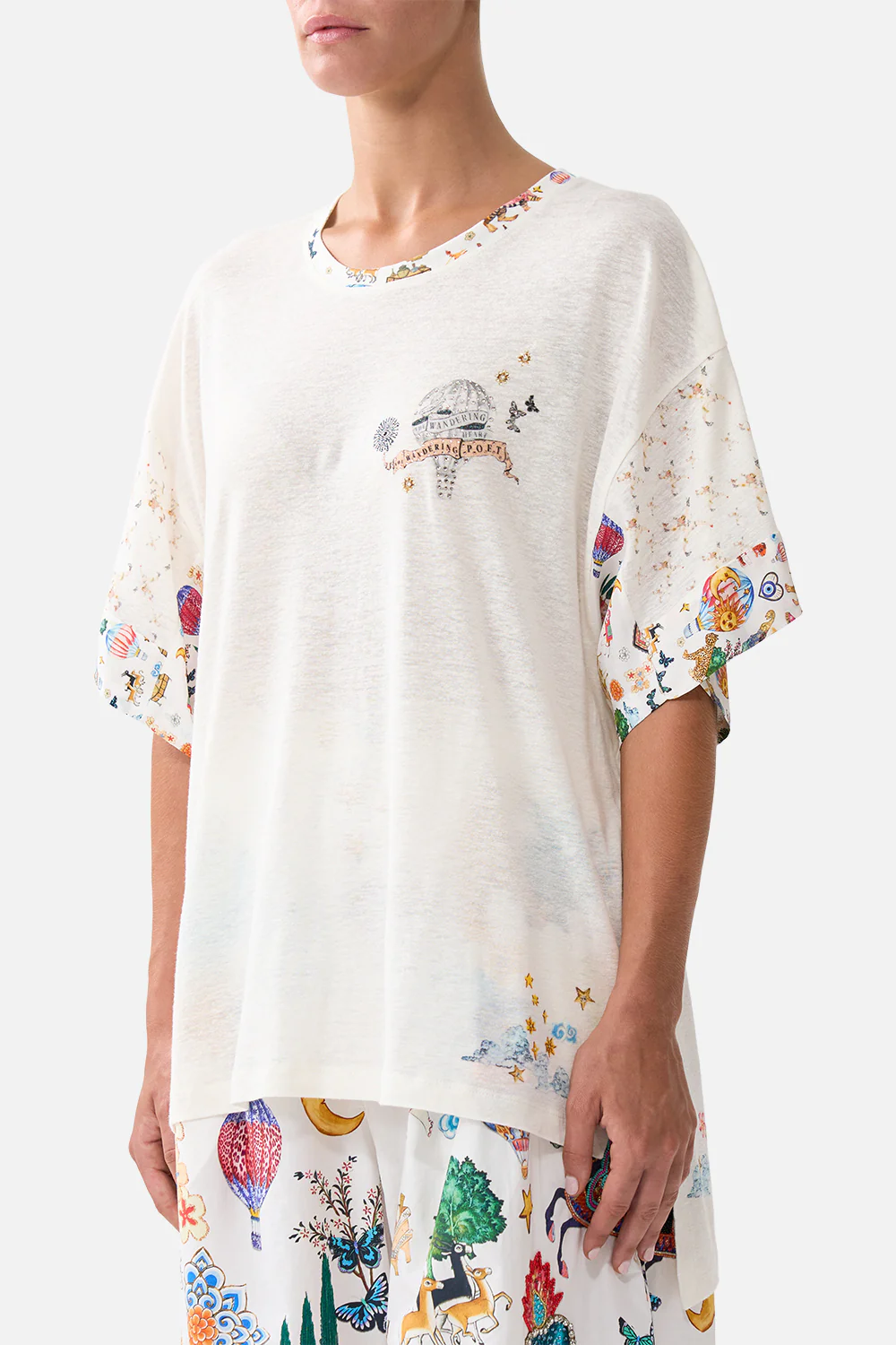PANELLED SIDE SPLIT TEE KAPADOKYA KITSCH - Image 5