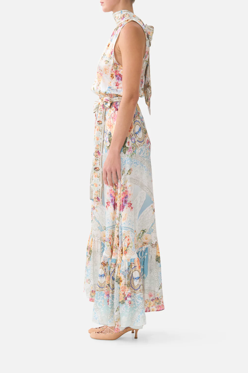 NECKTIE DRESS WITH ELASTICATED WAIST A TASTE FOR LACE - Image 4
