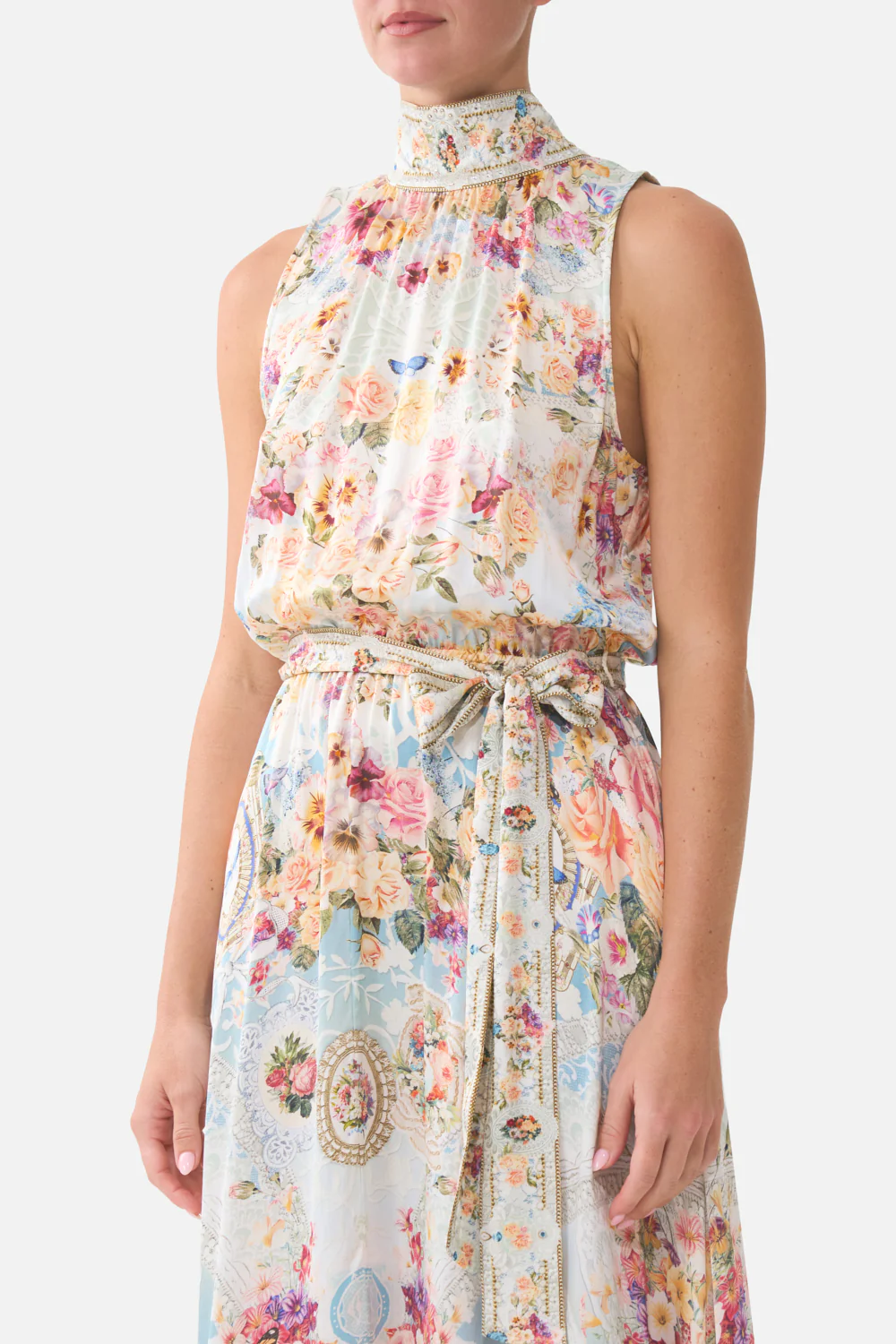 NECKTIE DRESS WITH ELASTICATED WAIST A TASTE FOR LACE - Image 5