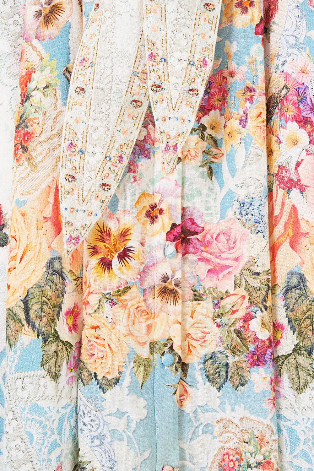 WAIST TIE SHIRT DRESS A TASTE FOR LACE - Image 7