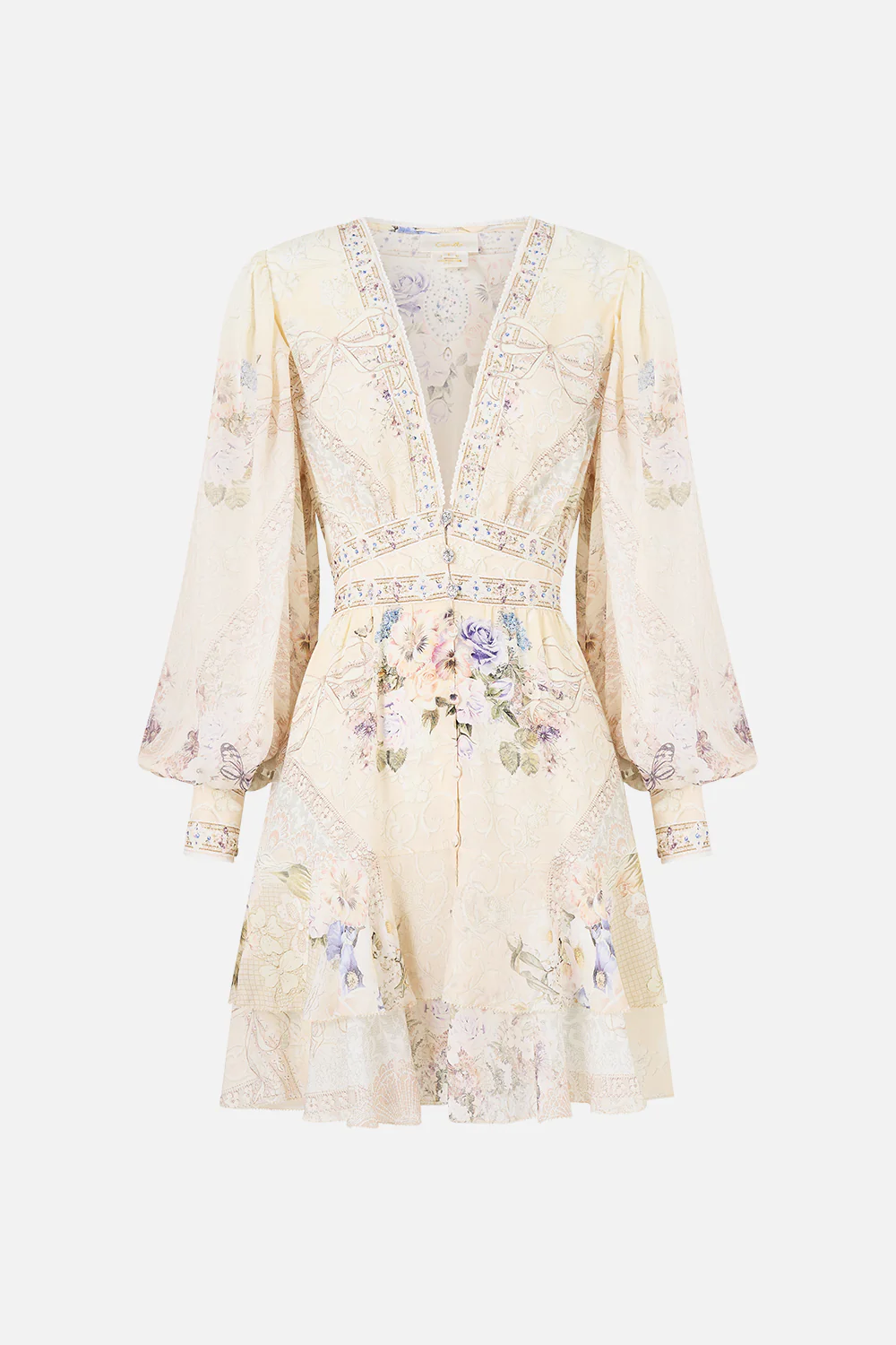 BUTTON FRONT FRILL DRESS LACED WITH LOVE - Image 3